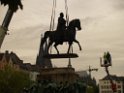 Reiterdenkmal kehrt zurueck auf dem Heumarkt P51
